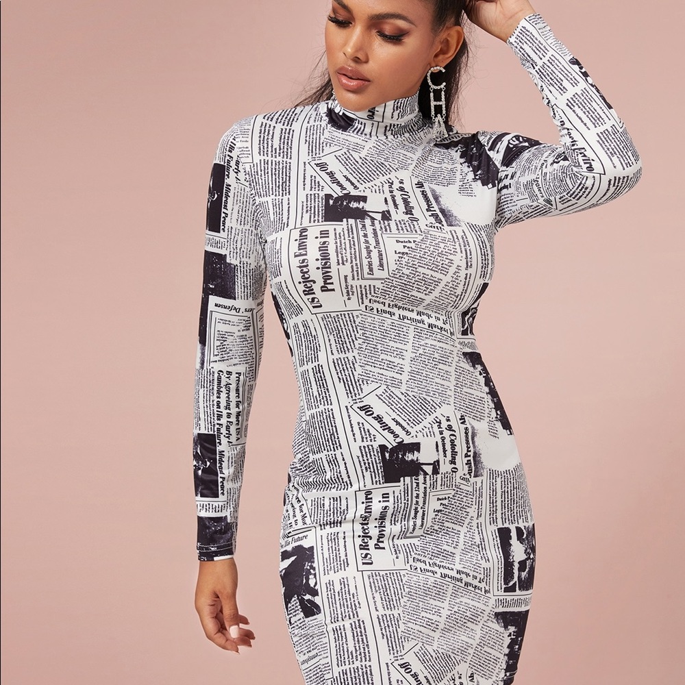 NEWS PAPER DRESS